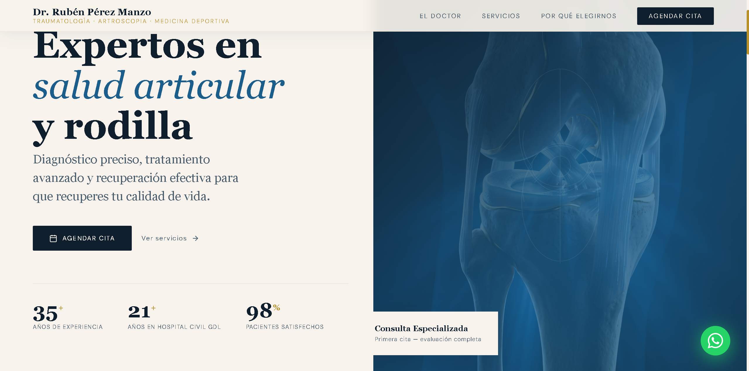 Dr. Rubén Pérez Manzo — Consultorio médico